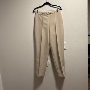 Alfred Dunner Tan Slacks Trousers Work Pants Size 12 Petite